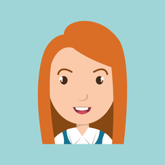 girl student uniform icon
