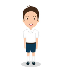 boy student uniform icon
