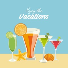 enjoy vacations travel isolated icon