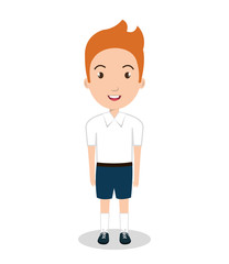 boy student uniform icon