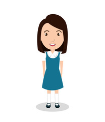 girl student uniform icon