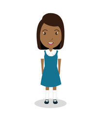 girl student uniform icon