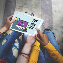 Pay-Per-View Content Magnifier Observation Concept