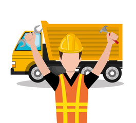 Obraz na płótnie Canvas builder constructor worker icon