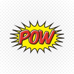 pow comic pop art style