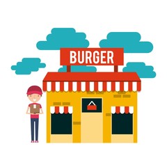 burger building restaurant menu