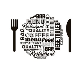 cutlery tools restaurant menu