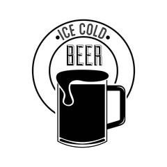 ice cold beer poster