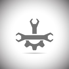 Repair auto service icon. Wrench icon illustration.