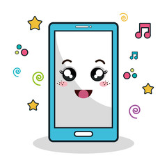 smartphone phone character icon