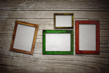 Fototapeta premium wooden picture frame