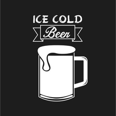 ice cold beer poster