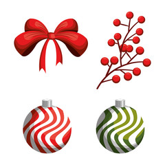 merry christmas ball decoration icon