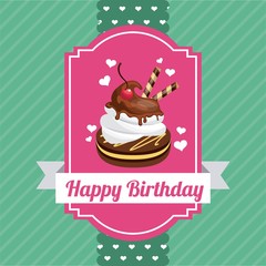 happy birthday sweet dessert celebration