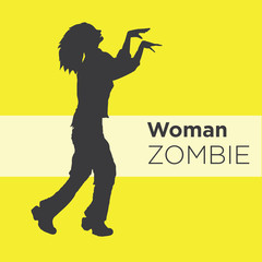 Zombie Silhouette side view images