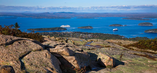 Bar Harbor From Cadillac Mountain