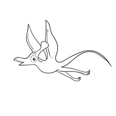 Obraz premium Dinosaur cartoon stripes on white background. Vector illustratio