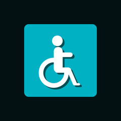 disable person signal isolated icon