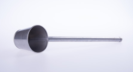 ladle or metallic ladle on a background.