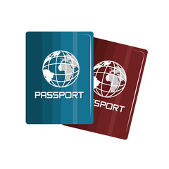 passport document isolated icon