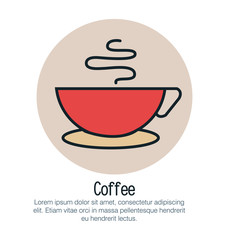coffee cup isolated icon vector illustration design