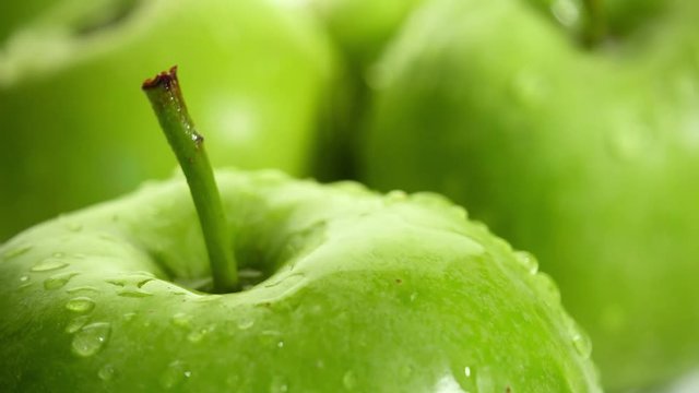Green apple close-up