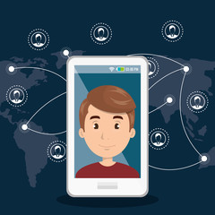 internet communication technology isolated icon vector illustration design
