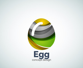 Vector egg logo template