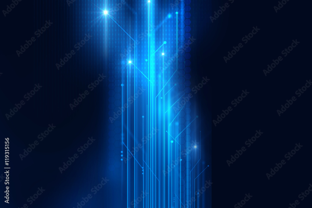 Poster digital code number abstract technology background