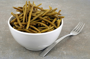 Bol de haricots verts