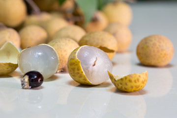 Fresh longan sweet fruit and delicious of Thailand