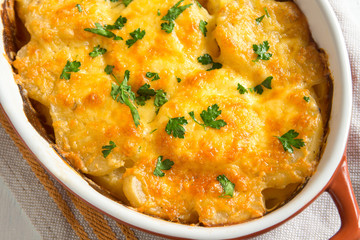 Potato gratin with cheese