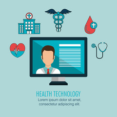 health care medical technology isolated icon vector illustration design