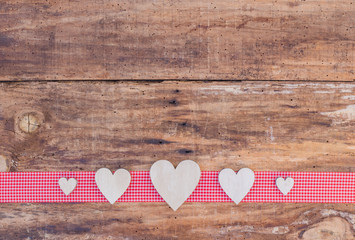Liebe Herzen Herzlich Holz Hintergrund