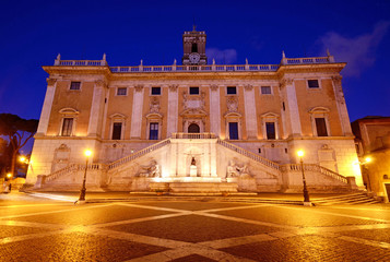 Fototapeta na wymiar Piazza del Campidoglio in Rome 