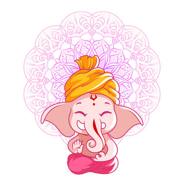 Little cartoon Ganesha.