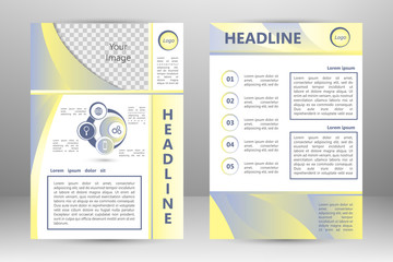 Vector flyer template design