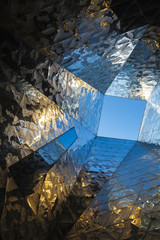 Abstract contemporary architecture detail in Europe