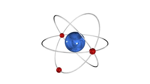 Atome avec ses électrons