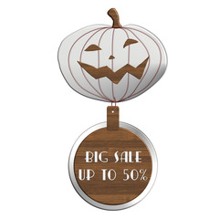 Halloween BIG SALE in acciaio e legno