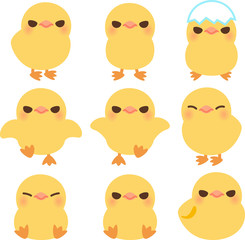 ヒヨコのイラストセット