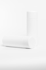 blank packaging cosmetic tube isolated on white background
