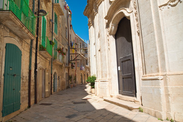 Fototapeta na wymiar Alleyway. Molfetta. Puglia. Italy. 