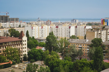 Naklejka premium view overlooking the town