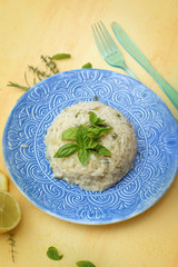 Risotto al limone e erbe aromatiche