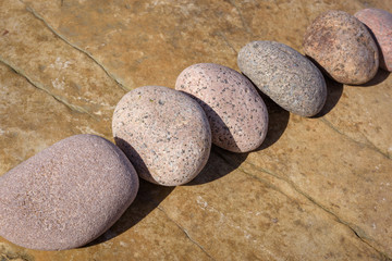 Fototapeta na wymiar Small round stones