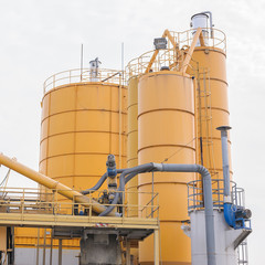 Silos for the production of the beton