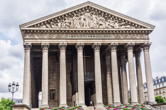 Eglise de la Madeleine - temple to glory of Napoleon army. Paris