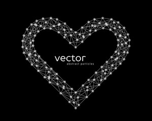 Fototapeta na wymiar Vector illustration of heart frame
