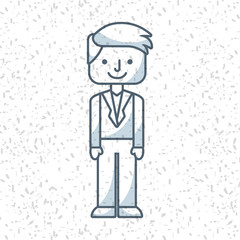 businessman avatar isolated icon